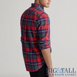 大きいサイズのラルフローレン／BIG & TALL : Classic Fit Plaid Oxford Shirt