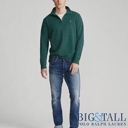 大きいサイズのラルフローレン／BIG & TALL : Estate-Rib Cotton Pullover