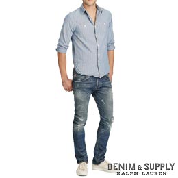 Denim & Supply Ralph Lauren／デニム＆サプライ ラルフローレン : Slim Cotton Chambray Workshirt