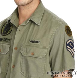 Denim & Supply Ralph Lauren／デニム＆サプライ ラルフローレン : Military Cotton Twill Shirt