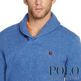 ポロラルフローレン／Polo Ralph Lauren : Wool Shawl-Collar Sweater
