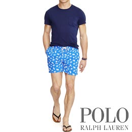 ポロ ラルフローレン／Polo Ralph Lauren : 5.75-Inch Traveler Swim Trunk