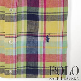 ポロラルフローレン／Polo Ralph Lauren : Custom-Fit Linen Sport Shirt