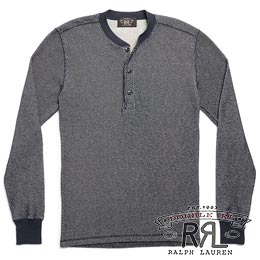 RRL／ダブルアールエル : Cotton-Blend Henley Shirt