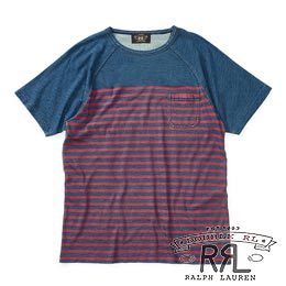 RRL／ダブルアールエル : Striped Cotton Jersey T-Shirt