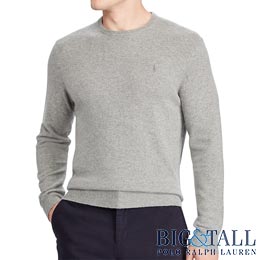 大きいサイズのラルフローレン／BIG & TALL : Merino Wool Crewneck Sweater