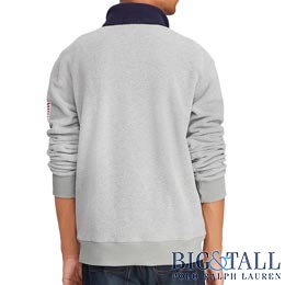 大きいサイズのラルフローレン／BIG & TALL : Cotton-Blend-Fleece Pullover