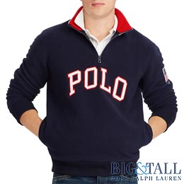 大きいサイズのラルフローレン／BIG & TALL : Cotton-Blend-Fleece Pullover