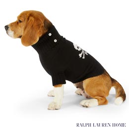 ラルフローレン ドッグウェア（犬用）／Ralph Lauren Home : Skull & Crossbones Dog Sweater