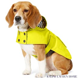 ラルフローレン ドッグウェア（犬用）／Ralph Lauren Home : Hooded Dog Raincoat