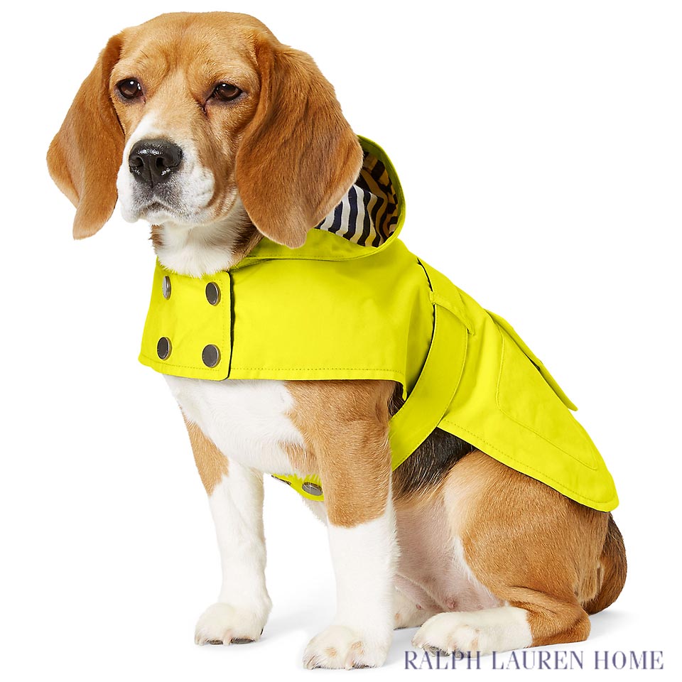 ラルフローレン ドッグウェア（犬用）／Ralph Lauren Home : フードドッグレインコート／Hooded Dog Raincoat