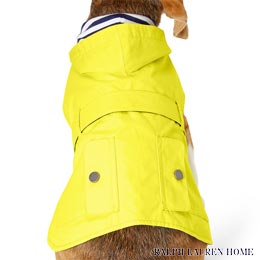 ラルフローレン ドッグウェア（犬用）／Ralph Lauren Home : Hooded Dog Raincoat