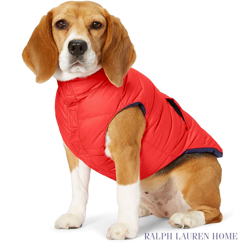 ラルフローレン ドッグウェア 犬用 Ralph Lauren Home リバーシブルドッグダウンベスト Reversible Dog Down Vest 犬用ベスト ダウン リバーシブル アメリカラルフローレンお取り寄せ 大きいサイズ対応