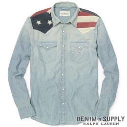 Denim & Supply Ralph Lauren／デニム＆サプライ ラルフローレン : Flag Chambray Western Shirt