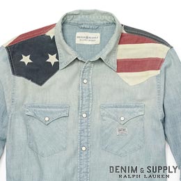 Denim & Supply Ralph Lauren／デニム＆サプライ ラルフローレン : Flag Chambray Western Shirt