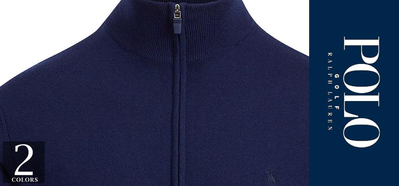 ポロ ゴルフ ラルフローレン／POLO GOLF Ralph Lauren : Merino Wool Full-Zip Sweater
