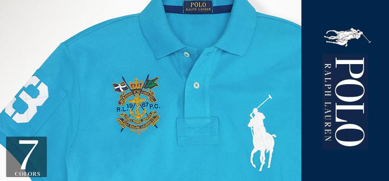 ポロラルフローレン／Polo Ralph Lauren : Custom-Fit Big Pony Crest Polo