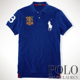 ポロラルフローレン／Polo Ralph Lauren : Custom-Fit Big Pony Crest Polo
