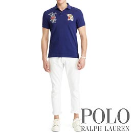 ポロラルフローレン／Polo Ralph Lauren : Custom Fit Souvenir Mesh Polo