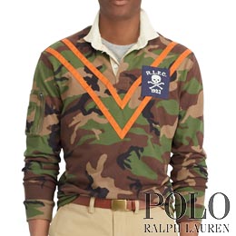 ポロラルフローレン／Polo Ralph Lauren : Classic Fit Camo Cotton Rugby