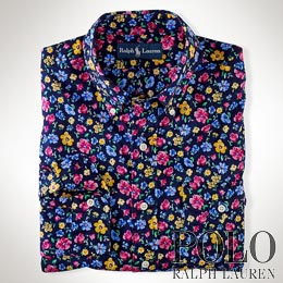 ポロラルフローレン／Polo Ralph Lauren : Custom-Fit Floral Sport Shirt