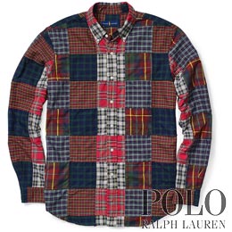 ポロラルフローレン／Polo Ralph Lauren : Patchwork Plaid Oxford Shirt