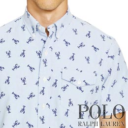 ポロラルフローレン／Polo Ralph Lauren : Lobster-Print Cotton Shirt