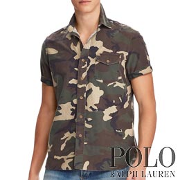 classic fit camo oxford shirt