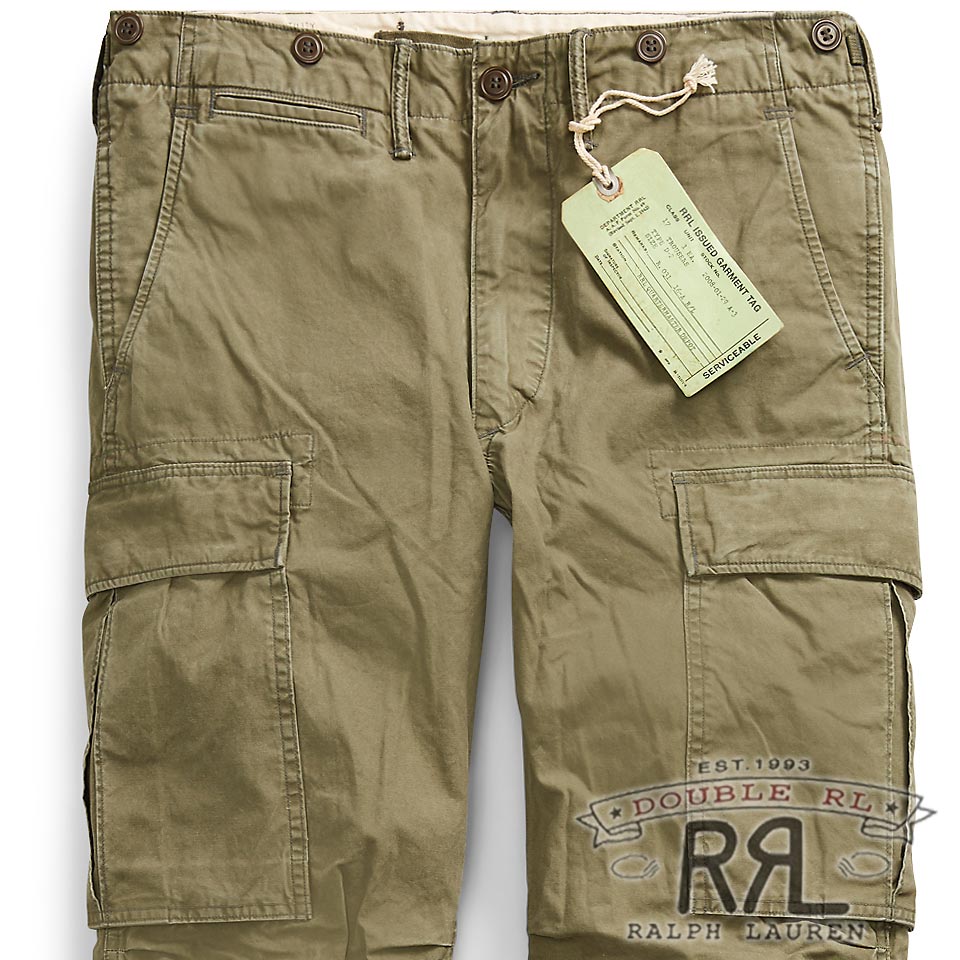 rrl cotton surplus cargo pant