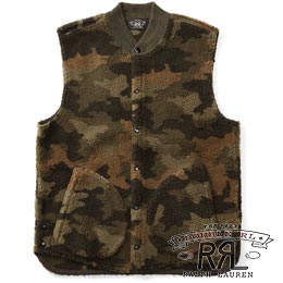 RRL／ダブルアールエル : Camo Fleece Vest