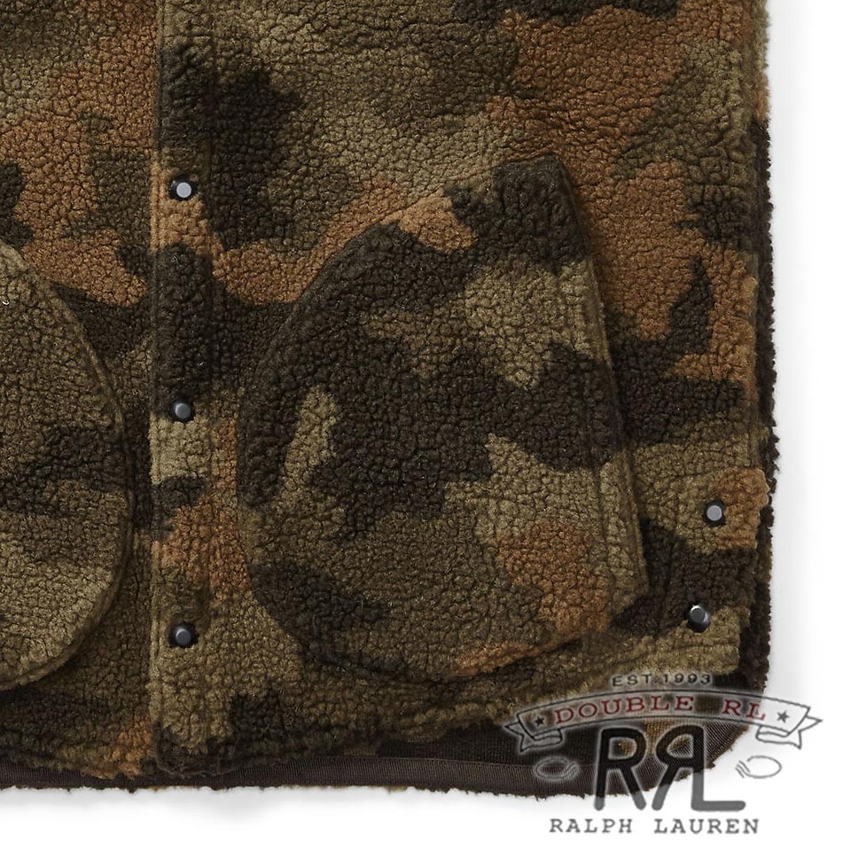 RRL／ダブルアールエル : カモフリースベスト／Camo Fleece Vest [カモ柄／タンブリングフリース／ベスト][即日発送
