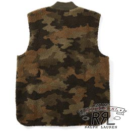 RRL／ダブルアールエル : Camo Fleece Vest